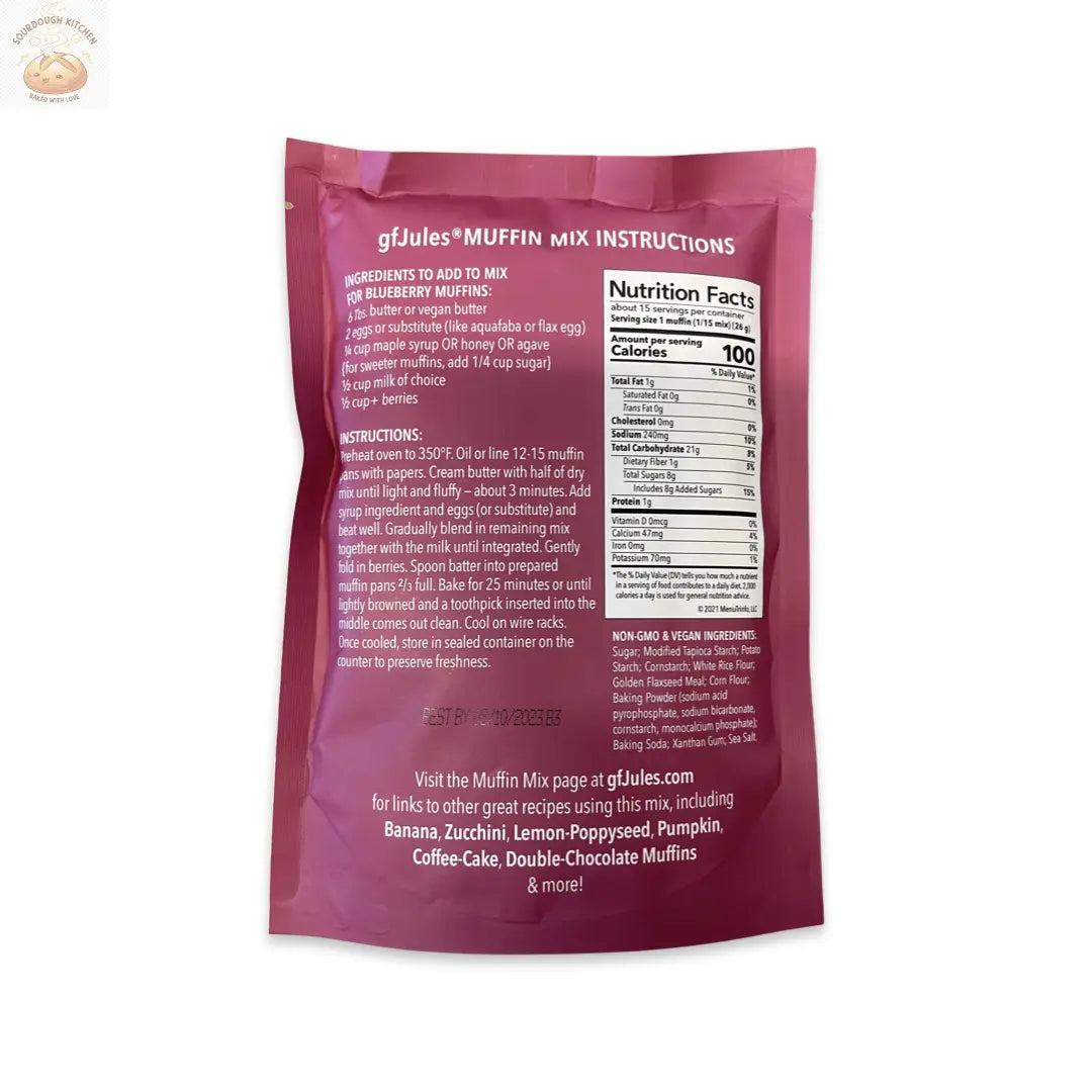gfJules Gluten Free Muffin Mix