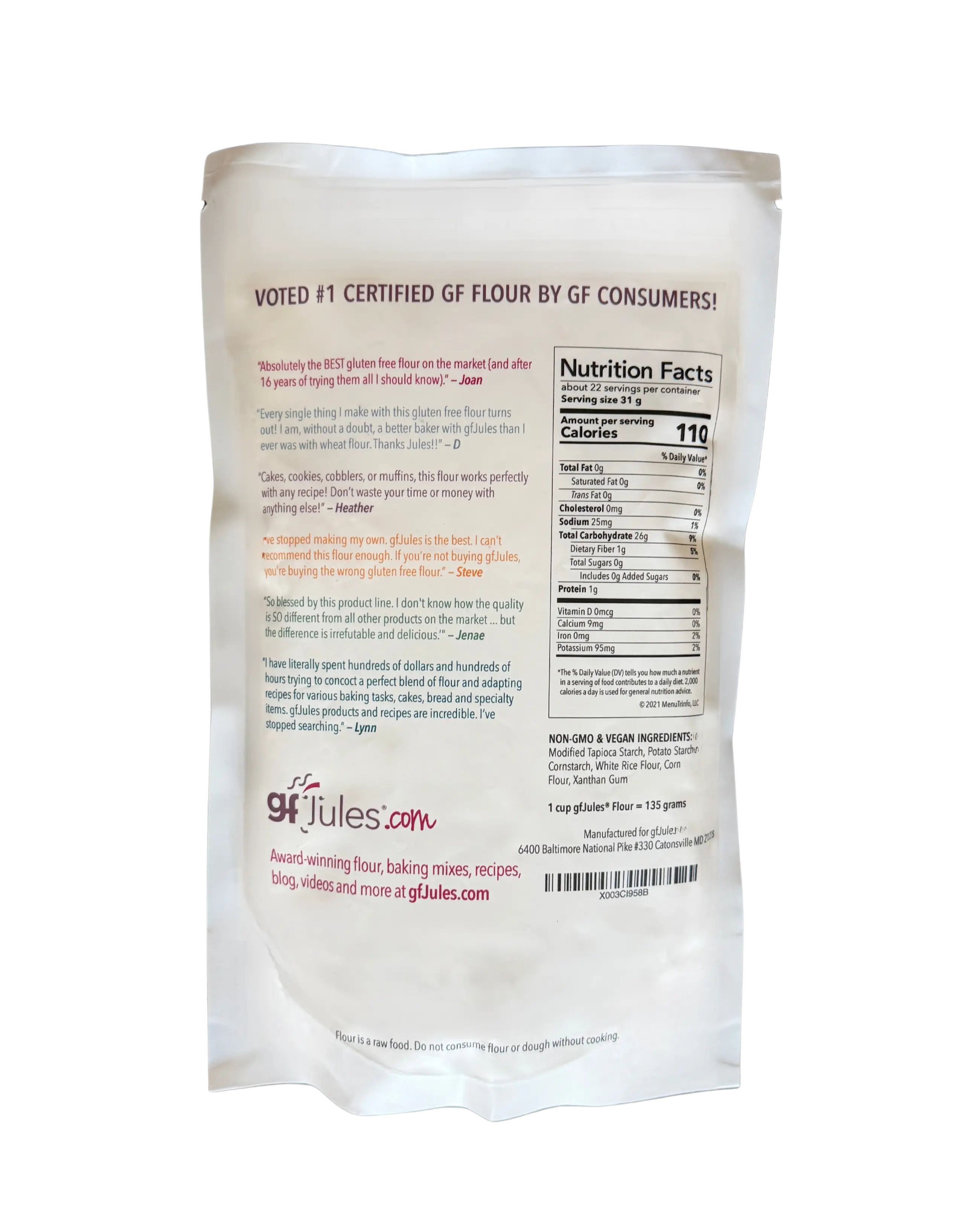 gfJules All Purpose Gluten Free Flour