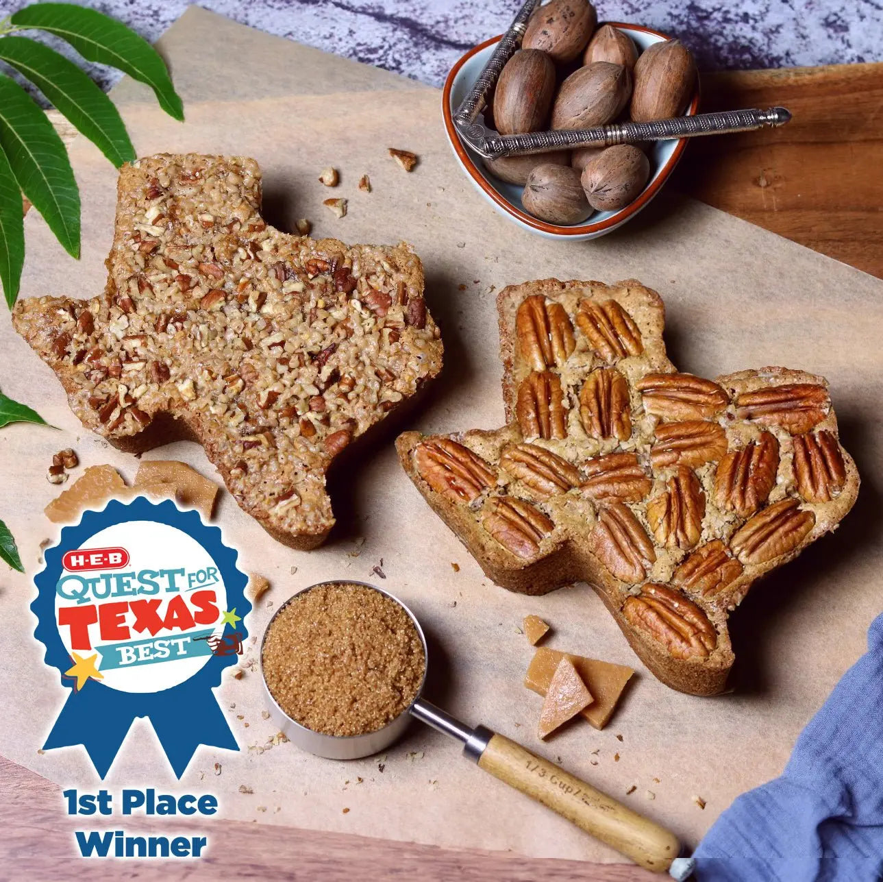 Medium Texas Pecan Cake 2-Pack | Serves 10-12 Texas Pecan Cakes