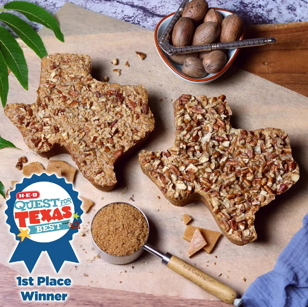 Medium Texas Pecan Cake 2-Pack | Serves 10-12 Texas Pecan Cakes